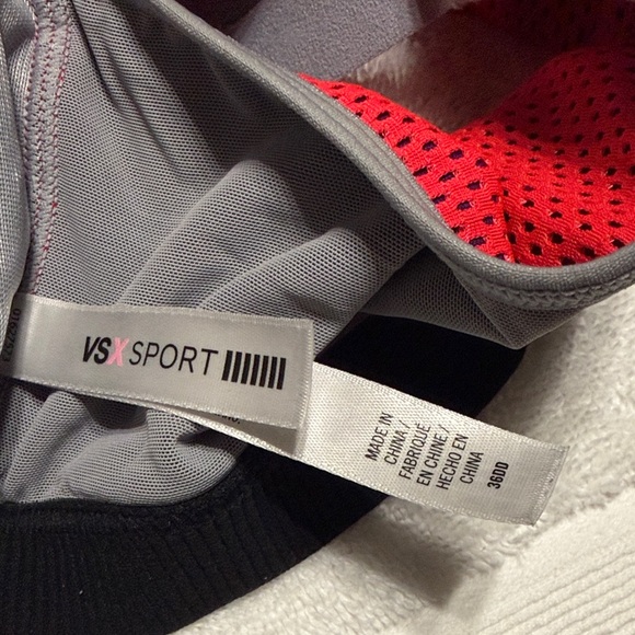 VSX Red and Gray Sports Bra - Picture 6 of 7